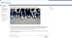 Desktop Screenshot of jugendforschung.mpicc.de